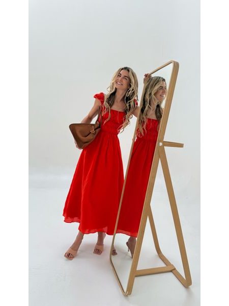 Červené bavlněné šaty Sparkle BeChick ❤