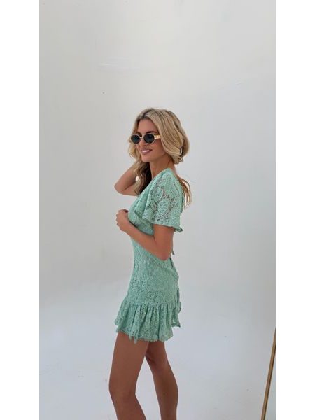 Lace Dress Sage Luz BeChick ❤
