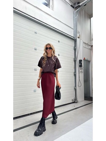 Vínový top Loose Fall BeChick ❤