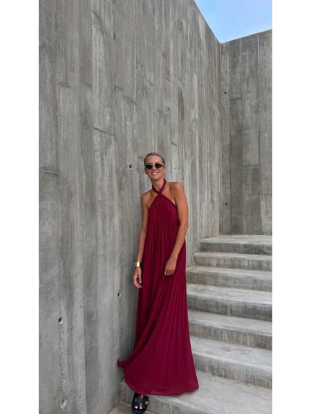Burgundy maxi dress Desert Rose BeChick ❤