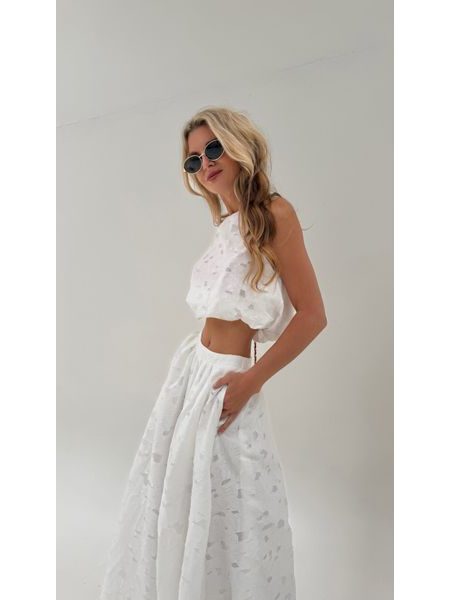 Spring White Top &amp; Skirt Set BeChick ❤