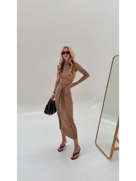 Mocha Knotty BeChick Dress ❤