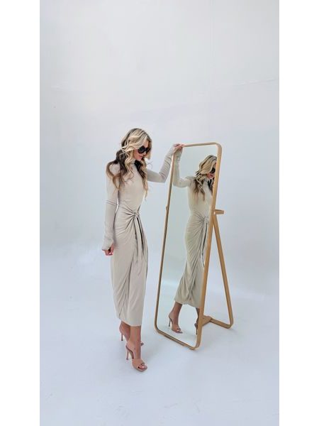 Cream Knotty BeChick Dress ❤