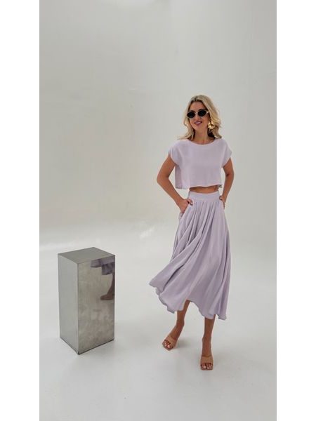 Lavender Top &amp; Skirt Set BeChick ❤
