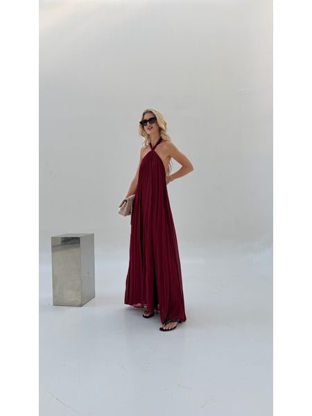 Burgundy maxi dress Desert Rose BeChick ❤