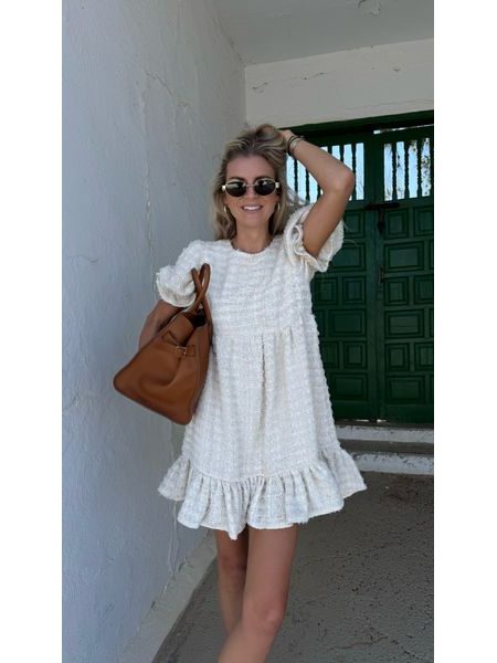 Šaty Cream Tweed BeChick ❤