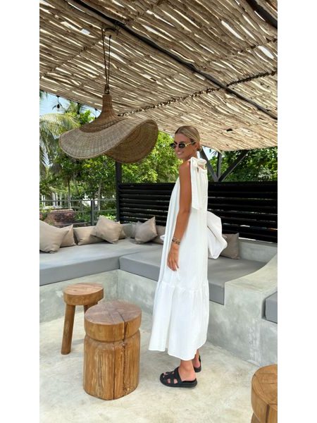 Bílé maxi šaty Riviera BeChick ❤