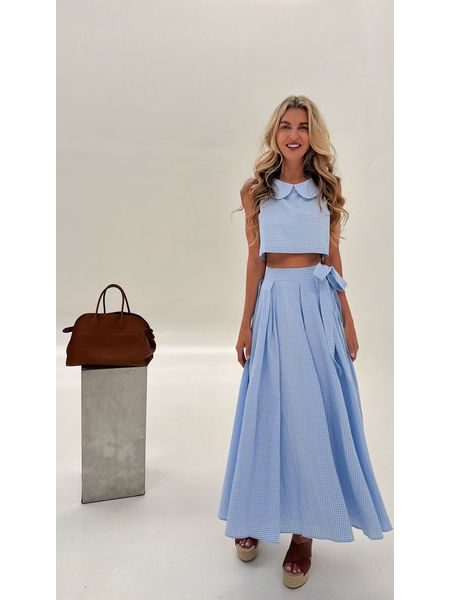 Spring Blue Top &amp; Skirt Set BeChick ❤