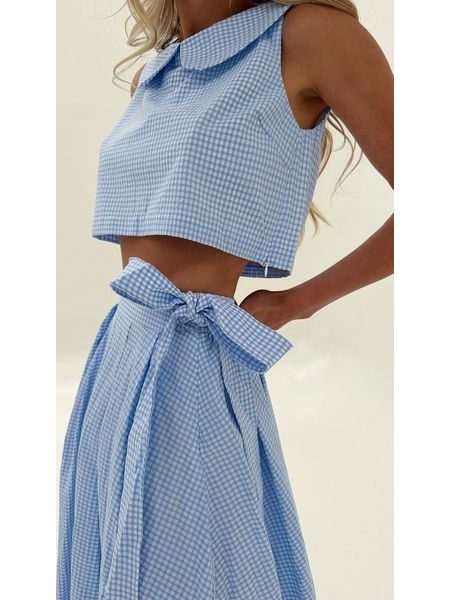 Spring Blue Top &amp; Skirt Set BeChick ❤