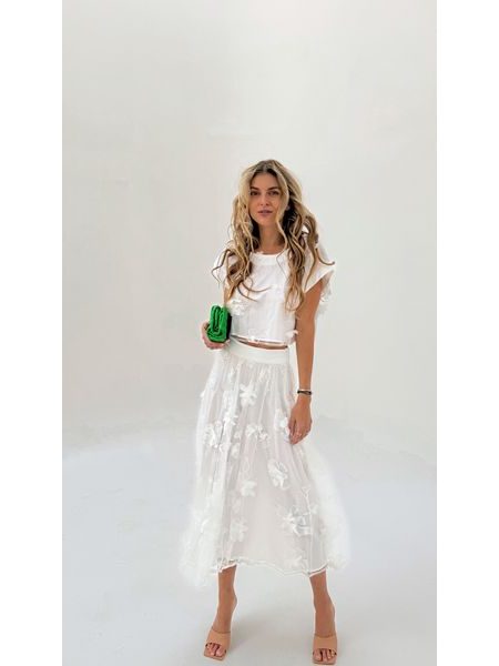 Flower Spring Top &amp; Skirt Set BeChick ❤