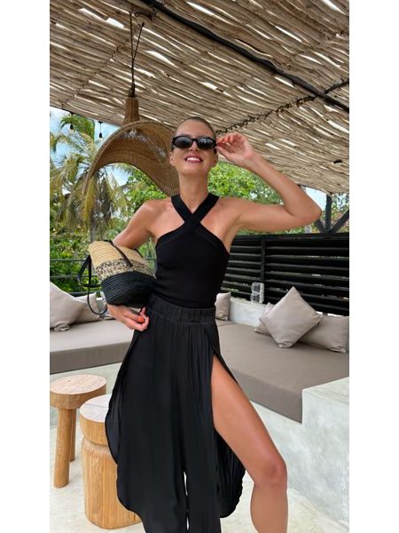 Black Bodycon Twist Top BeChick ❤