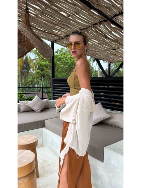 Olive Bandage Top Bechick ❤