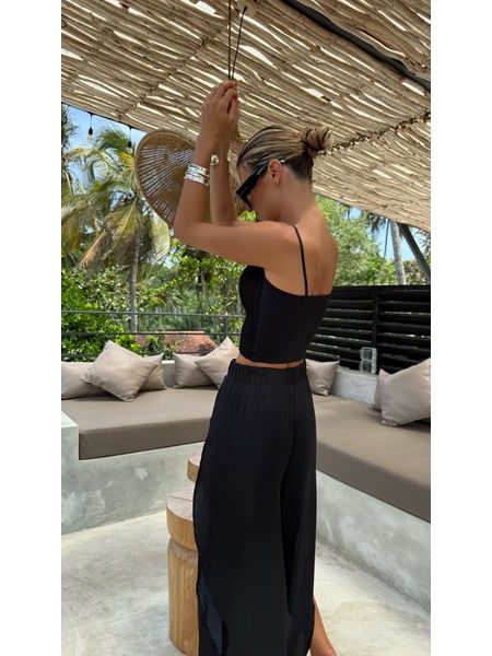 Black Wave BeChick ❤ Sports Bra