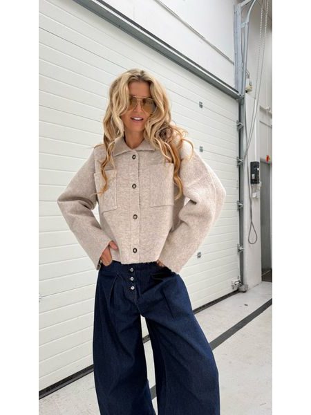 Béžový kabát Papyrus BeChick ❤