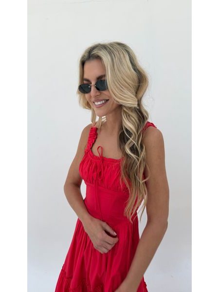 Red Desert Rose Dress BeChick ❤