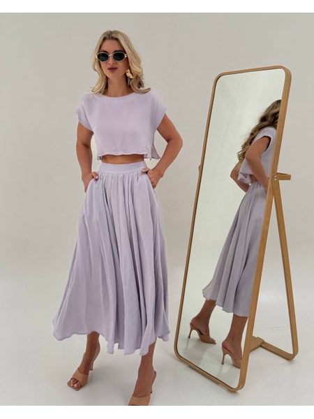 Lavender Top &amp; Skirt Set BeChick ❤