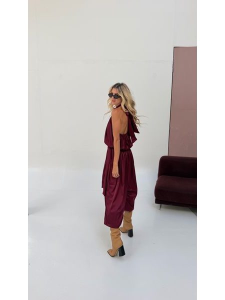 Burgundy Hailey Jumpsuit BeChick ❤