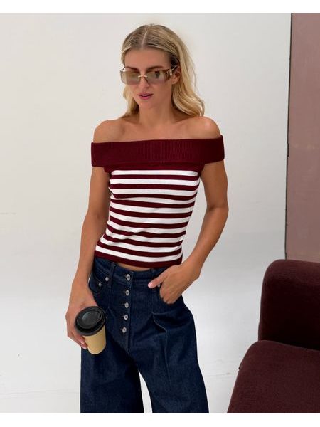 Burgundy Amélie Top BeChick ❤