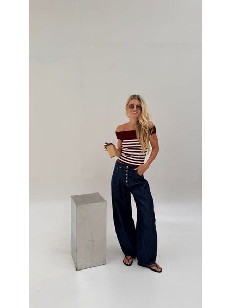 Burgundy Amélie Top BeChick ❤
