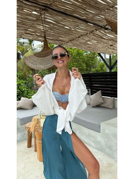 Bílý top/kimono Line Bechick ❤