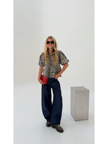 Leopard Print Cotton Sky Top BeChick ❤