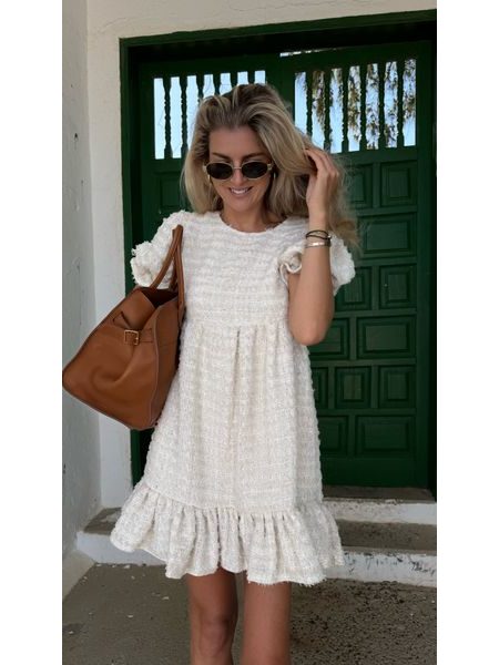 Šaty Cream Tweed BeChick ❤
