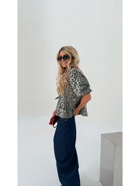 Leopard Print Cotton Sky Top BeChick ❤