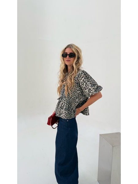 Leopard Print Cotton Sky Top BeChick ❤