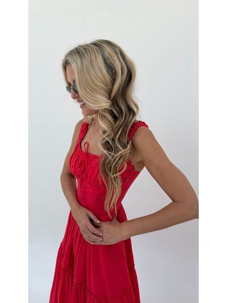 Red Desert Rose Dress BeChick ❤