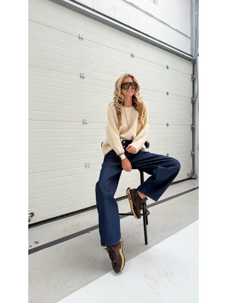 Krémový svetr Bubble BeChick ❤