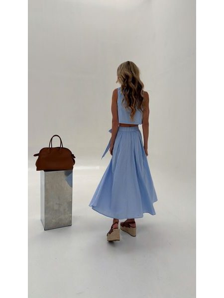 Spring Blue Top &amp; Skirt Set BeChick ❤