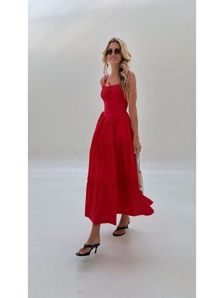Red Desert Rose Dress BeChick ❤
