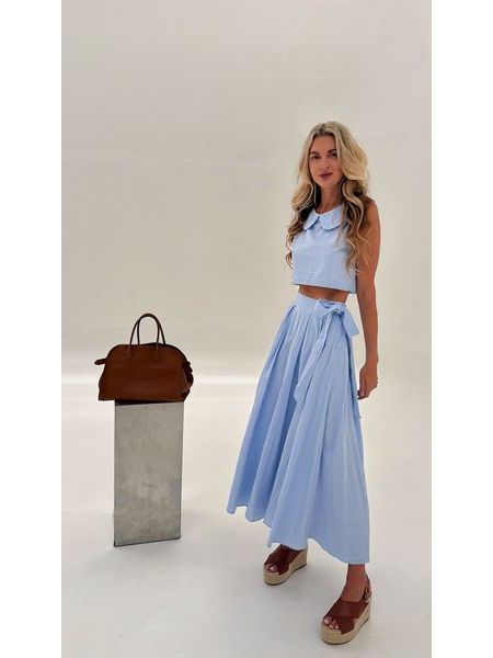 Spring Blue Top &amp; Skirt Set BeChick ❤