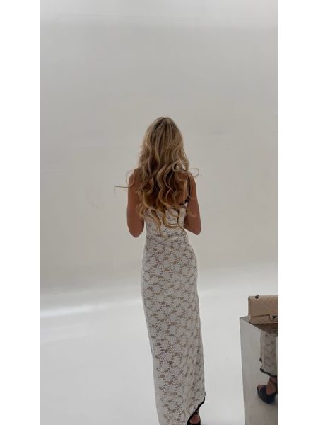 White Lace Dress Icon BeChick ❤