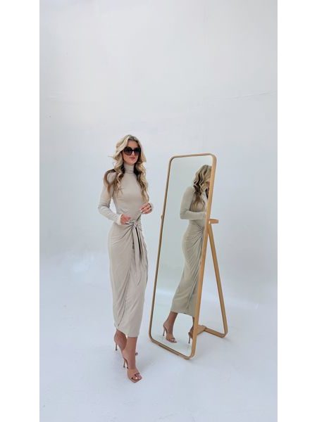 Cream Knotty BeChick Dress ❤