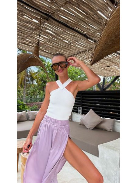 White Bodycon Twist Top BeChick ❤