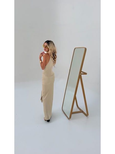 Cream Knit Tie Dress BeChick ❤