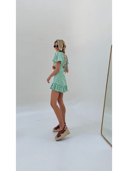 Lace Dress Sage Luz BeChick ❤