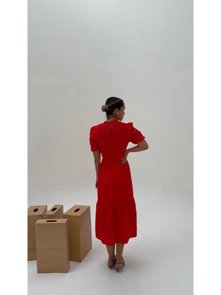 Červené bavlněné šaty Sparkle BeChick ❤