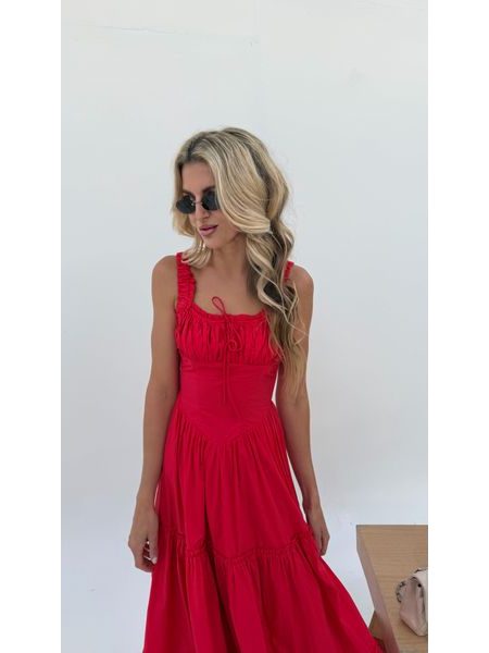 Red Desert Rose Dress BeChick ❤