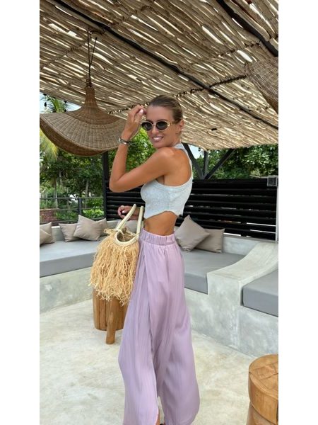 Šedý crop top Simple Bechick ❤