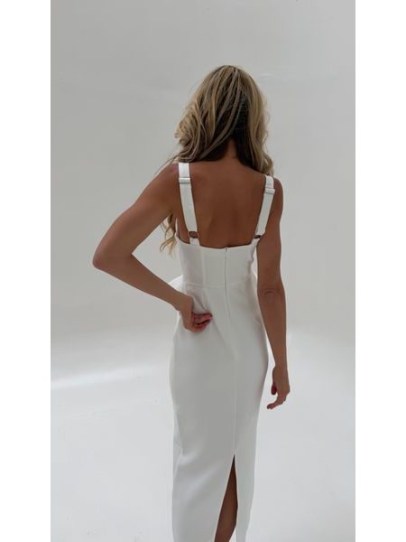 White Gold Button Dress BeChick ❤