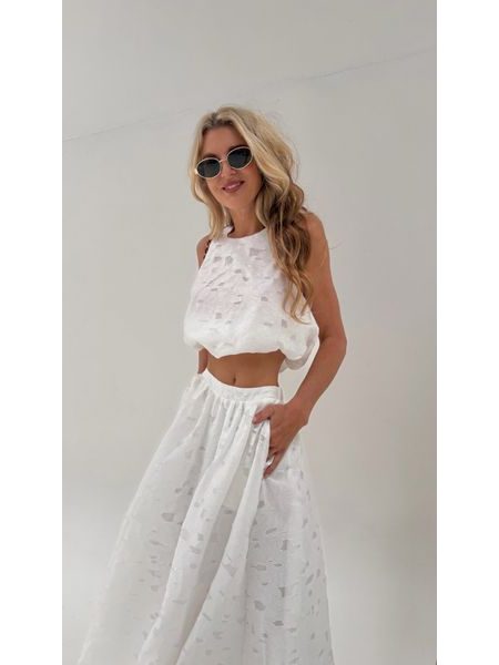 Spring White Top &amp; Skirt Set BeChick ❤