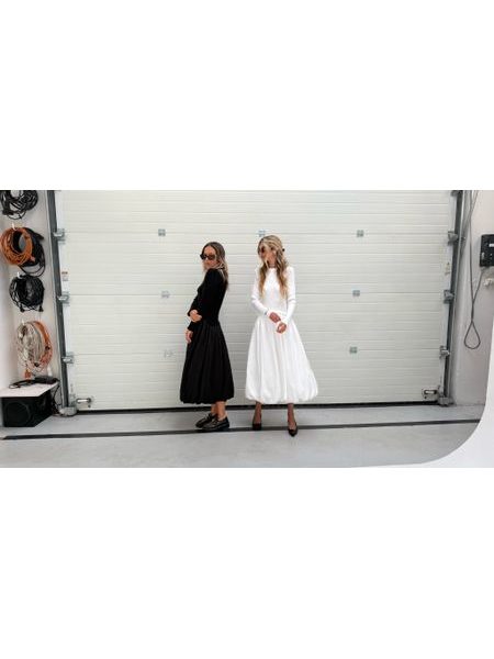 White maxi dress Winter Poplin BeChick ❤