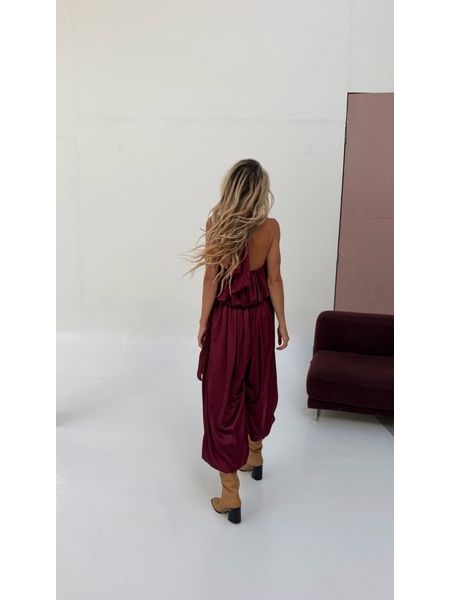Burgundy Hailey Jumpsuit BeChick ❤