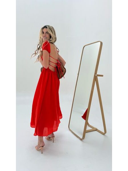 Červené bavlněné šaty Sparkle BeChick ❤