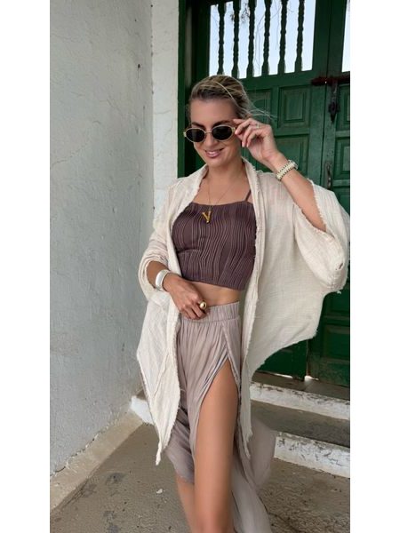 Mocha Wave BeChick ❤ Sports Bra