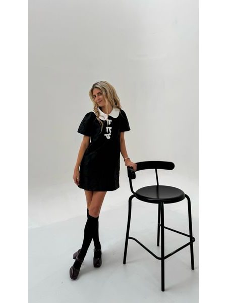 Černé šaty Collar Bow BeChick ❤