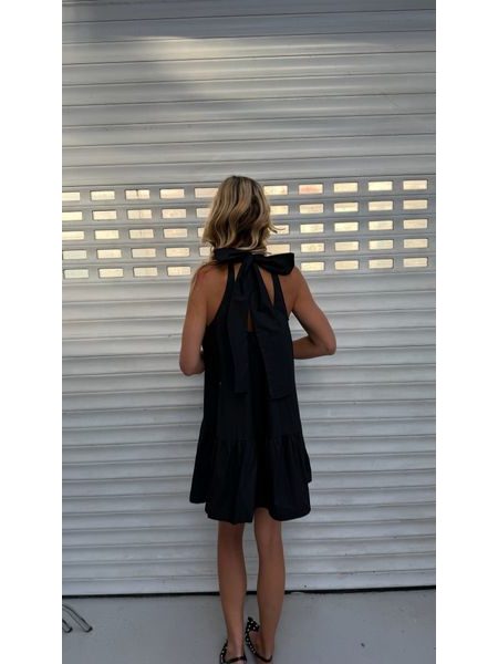 Black cotton Muse dress BeChick ❤