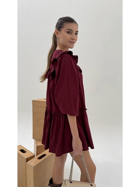 Vínové šaty Valentine BeChick ❤
